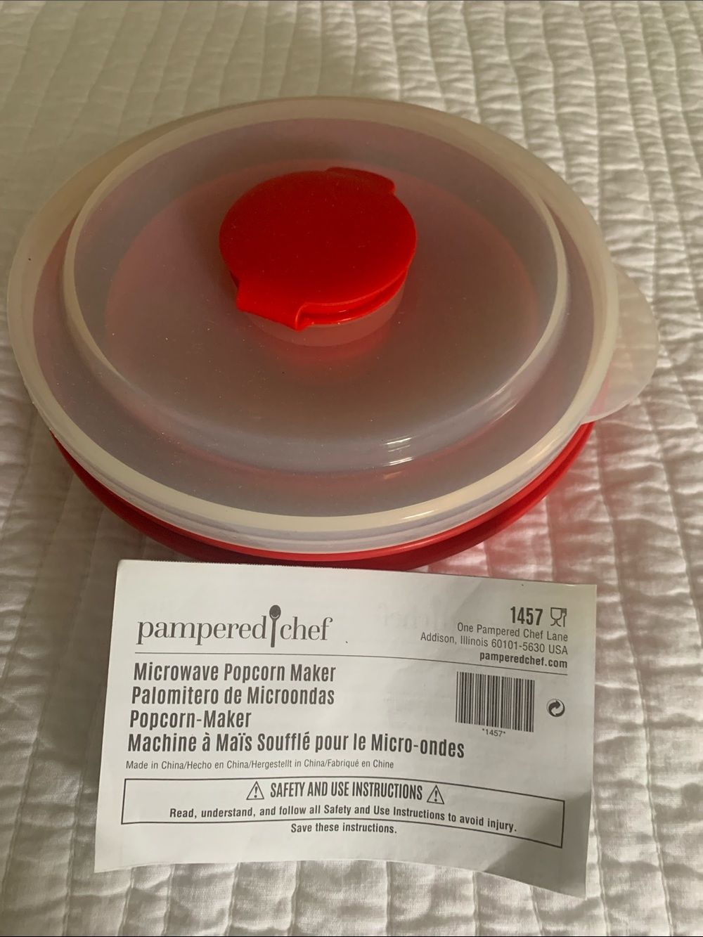 Brand New Pampered Chef Popcorn Maker